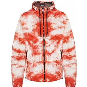 $248 Diesel Men’s J-Pinal Windbreaker Jacket In Red Size L
